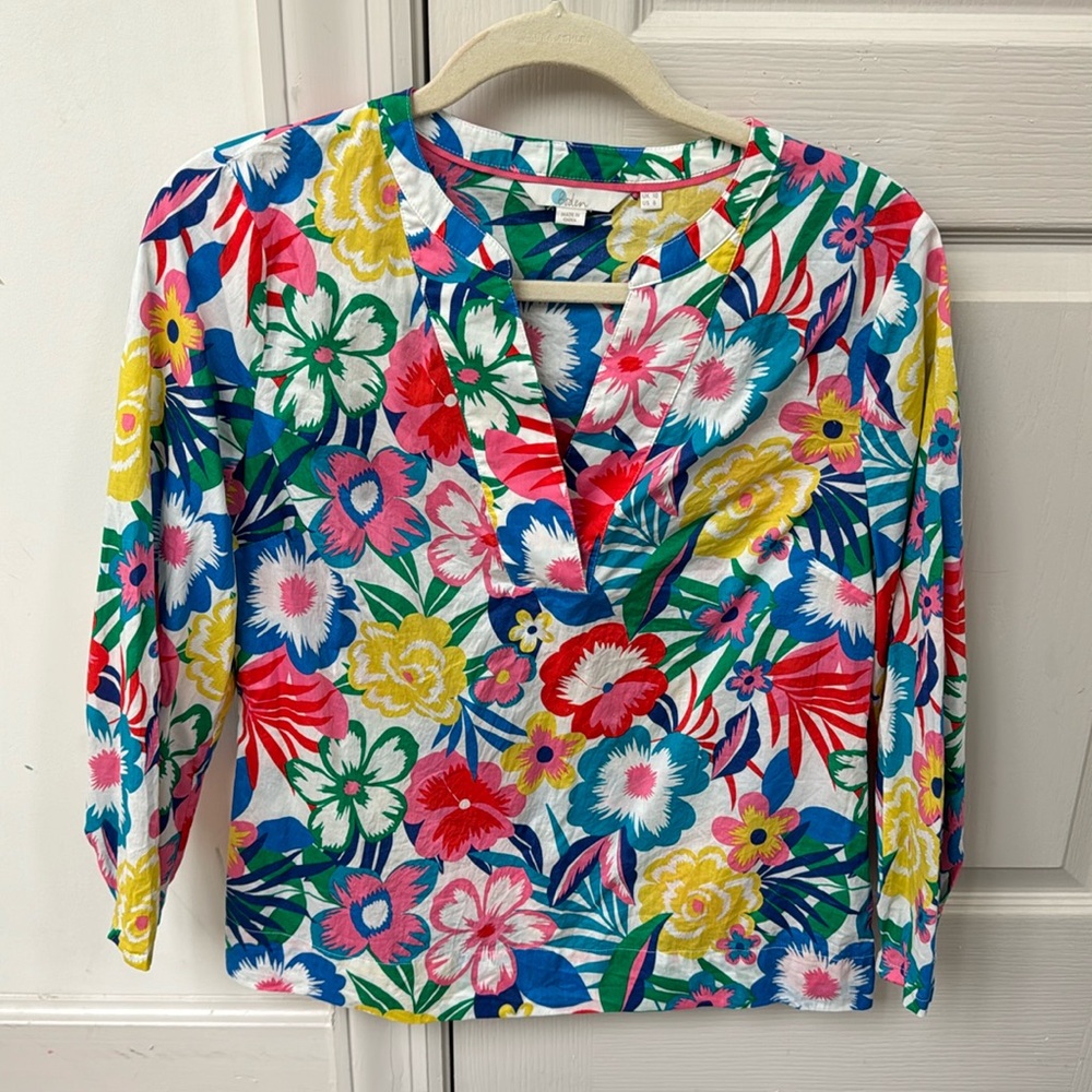 Boden Roberta top size 6. Worn once
